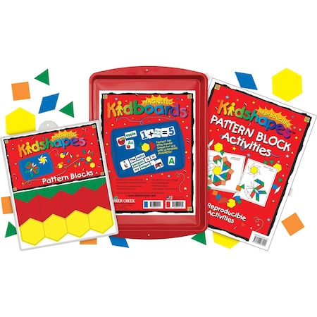 Barker Creek Learning Magnets - Pattern Block Activity Kit 2320